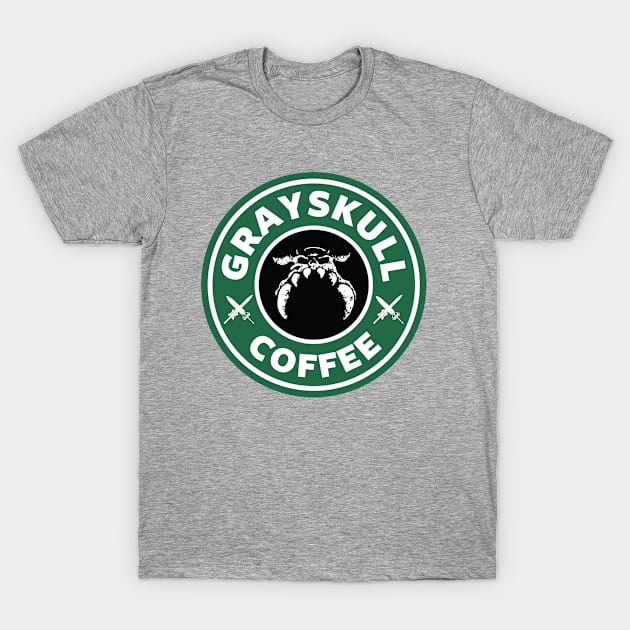 He Man And The Masters Of Universe Greyskull Starbucks Coffee T-Shirt by Rebus28